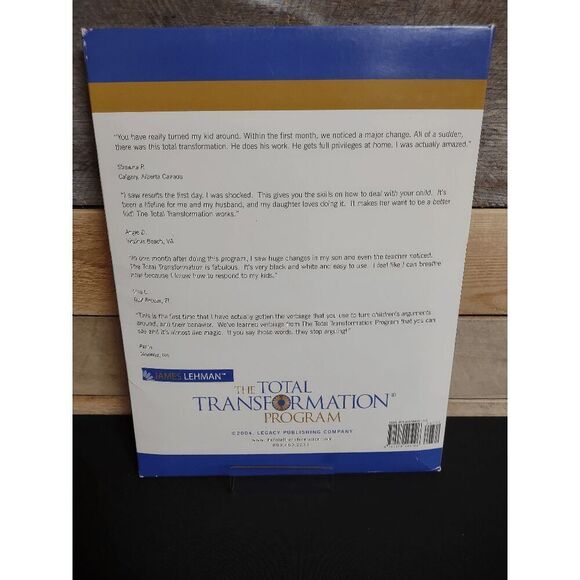 The Total Transformation Program by James Lehman Workbook + Audio CDs - Picture 2 of 3